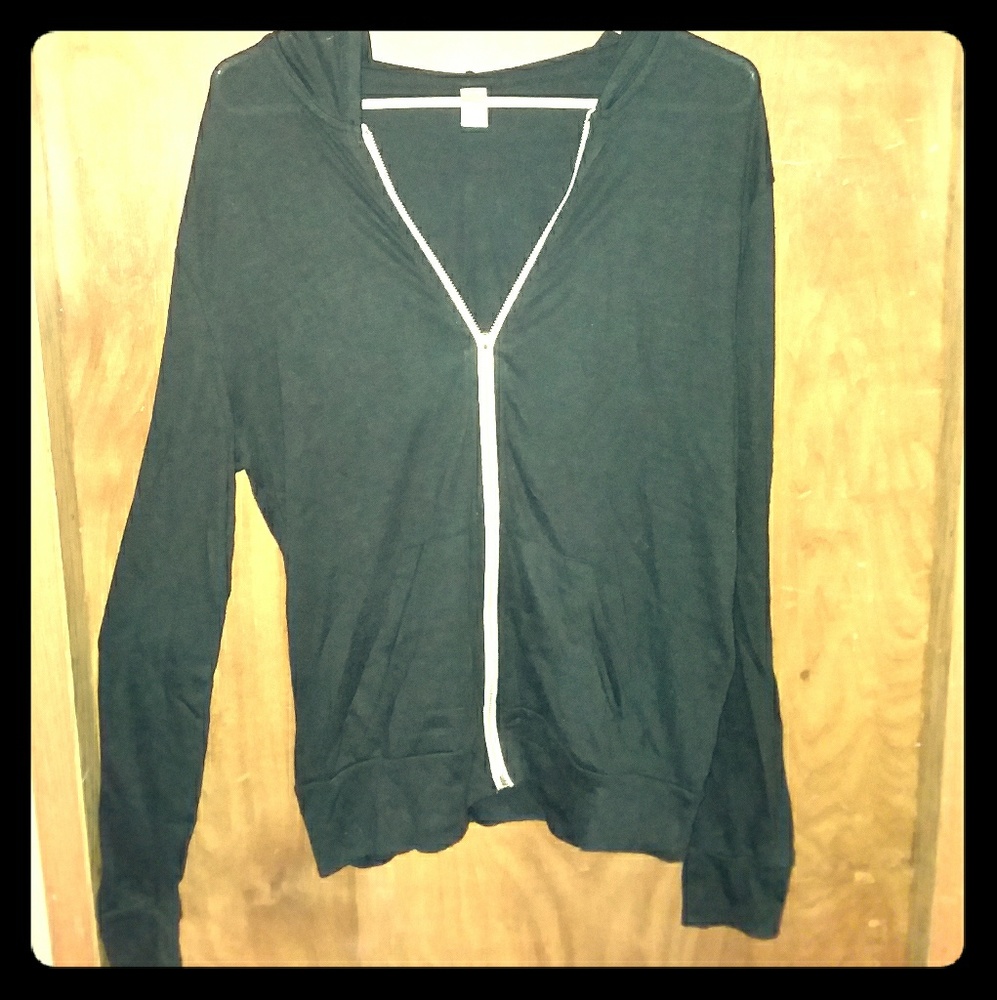 NWOT Black Alternative Apparel Zip-up Hoodie